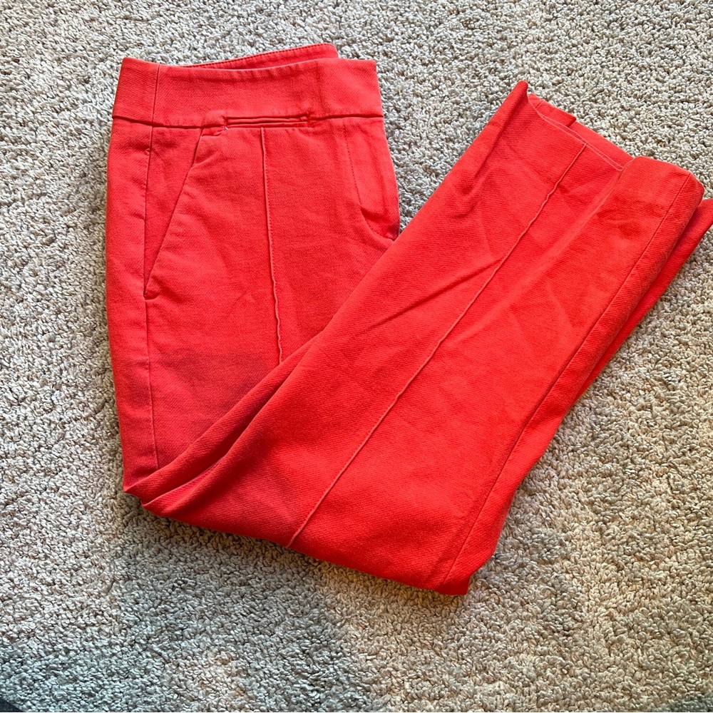 Loft Tangerine Orange Dress Capri
